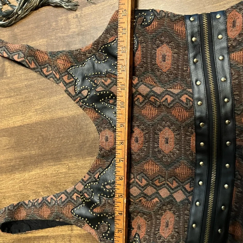 Free People Santa Anna Leather Trim dress - Picture 6 of 6